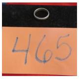 SILVER (PLATED?) MANS RING SIZE 11