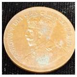 1919 Canada Large One Cent Bronze
