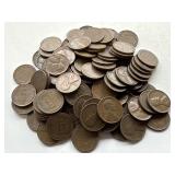 100 Un Searched Wheat Pennies