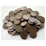 100 Un Searched Wheat Pennies