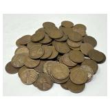 100 Unsearched Wheat Pennies