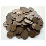 100 Un Searched Wheat Pennies