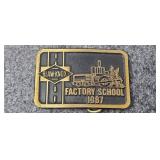 Solid Brass Blaw Knox 1987 factor school belt