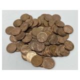 100 AU Wheat Pennies