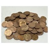 100 AU Wheat Pennies