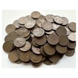 100 Un Searched Wheat Pennies