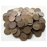 100 Un Searched Wheat Pennies