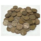 100 Unsearched Wheat Pennies
