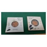 1971-S and 19 77-S Lincoln Pennies