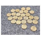 25 $1.00 Presidential Coins John Quincy Adams