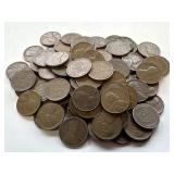 100 Un Searched Wheat Pennies