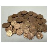 100 AU Wheat Pennies