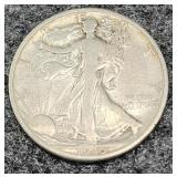 1945-D Walking Liberty Silver Half Dollar