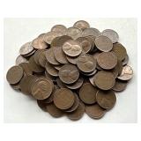 100 Un Searched Wheat Pennies