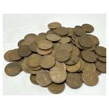 100 Unsearched Wheat Pennies