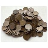 100 Un Searched Wheat Pennies