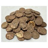 100 AU Wheat Pennies