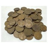 100 Unsearched Wheat Pennies