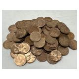100 AU Wheat Pennies
