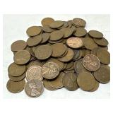 100 Unsearched Wheat Pennies