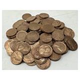 100 AU Wheat Pennies