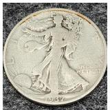 1937 Walking Liberty Silver Half Dollar