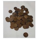 Approx 83 wheat pennies