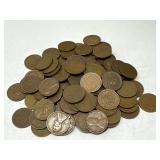 100 Unsearched Wheaf Pennies