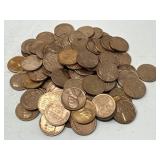 100 AU Wheat Pennies