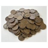 100 Un Searched Wheat Pennies