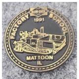 Blaw Knox Solid Brass belt buckle 1991