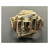 Sz.4.5 10k. Yellow Gold 1958 High School Class