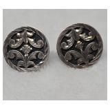 Vintage Sterling Silver cufflinks Mexico 12.43g