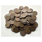 100 Un Searched Wheat Pennies