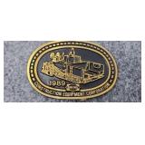 Blaw Knox Solid Brass belt buckle 1989