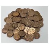 100 AU Wheat Pennies