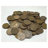 100 Unsearched Wheat Pennies