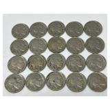 20 Buffalo Nickels