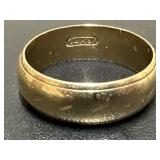 14k. Gold Sz. 6.5 Band 4.35 Grams