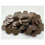 100 Un Searched Wheat Pennies