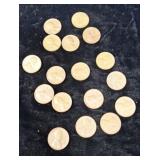 1957,58 wheat pennies