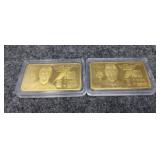 2-US President Donald Trump $100 24k Gold Plate