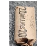 $20.00 Roll Of $1.00 Sacagawea Dollars