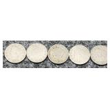1901, 1902, 1905, 1907 Liberty Nickel With Cents