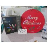 CHRISTMAS LIGHTS/MERRY CHRISTMAS SIGN