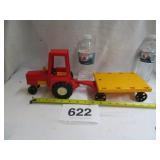 1980 FISHER PRICE TRACTOR/TRAILER