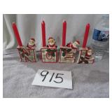VTG SET OF 4 CERAMIC NOEL CHRISTMAS