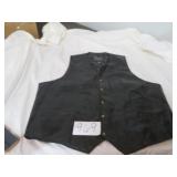MENS GENUINE LEATHER VEST 4X