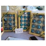 PYRAMID BLUE ORNAMENTS MADE IN USA