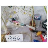 VTG MERCURY GLASS HUMMINGBIRD HANGING